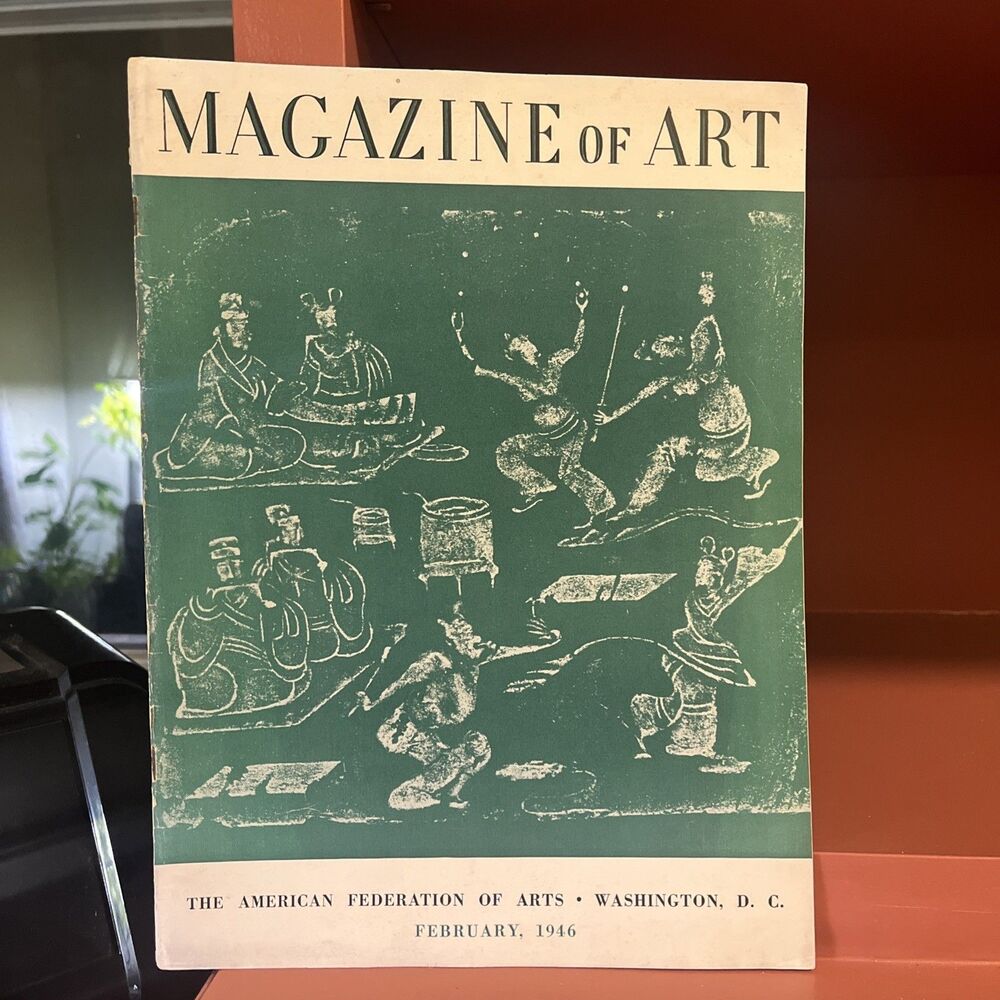 Vintage February 1946 MAGAZINE OF ART: The American Federation of Arts